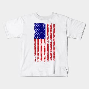 US Flag Distressed Kids T-Shirt